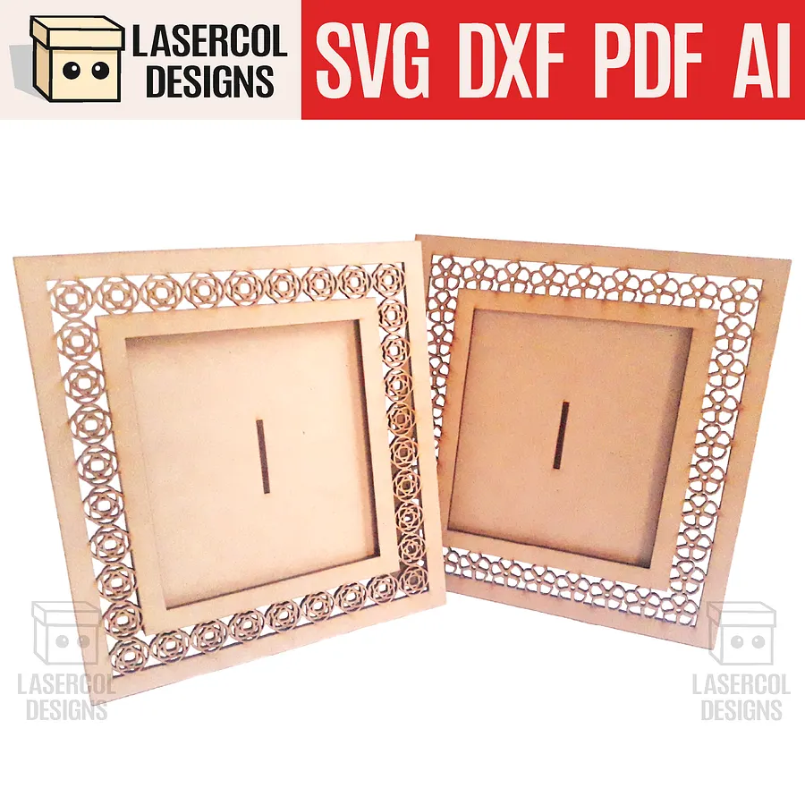 Photo frame Bundle (eight Styles) - Laser Cut Files product image (5)