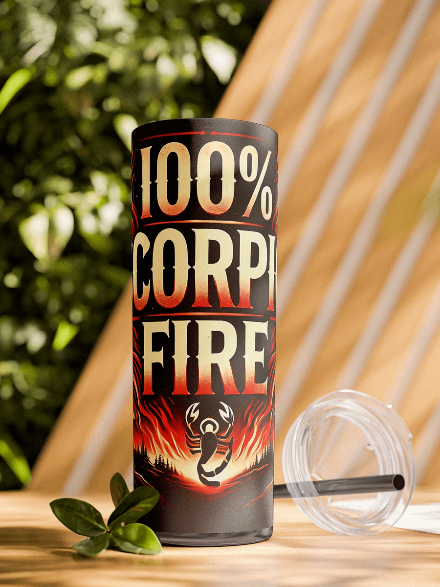 100% Scorpio Fire Tumbler Wrap | Bold Fiery Scorpio Zodiac Design | Astrology-Themed Gift for Passionate Scorpio Lovers product image (1)