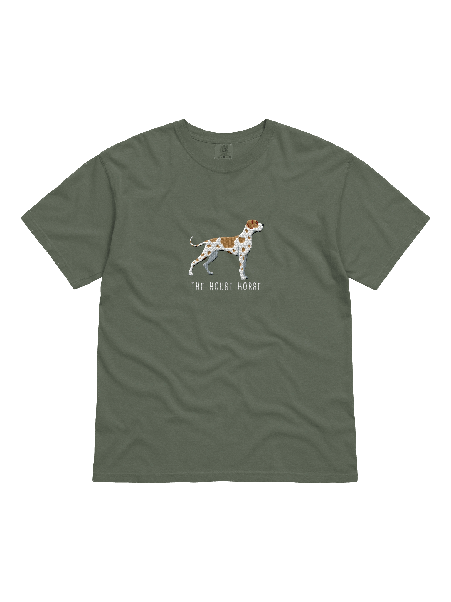 The House Horse T-Shirt(Embroidered) of a Great Dane(Fawn Harlequin) product image (21)