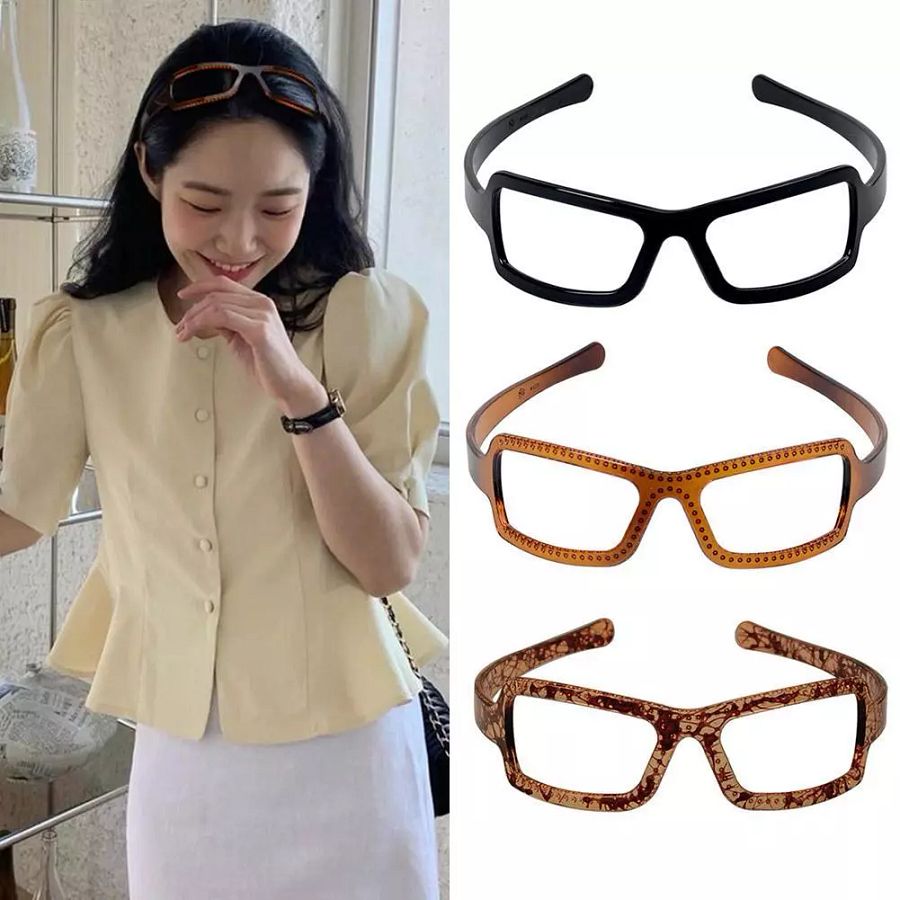 Sunglasses Frame Shape Hair Hoop Glasses Hairband For Women Girl Sweet GXC product image (1)
