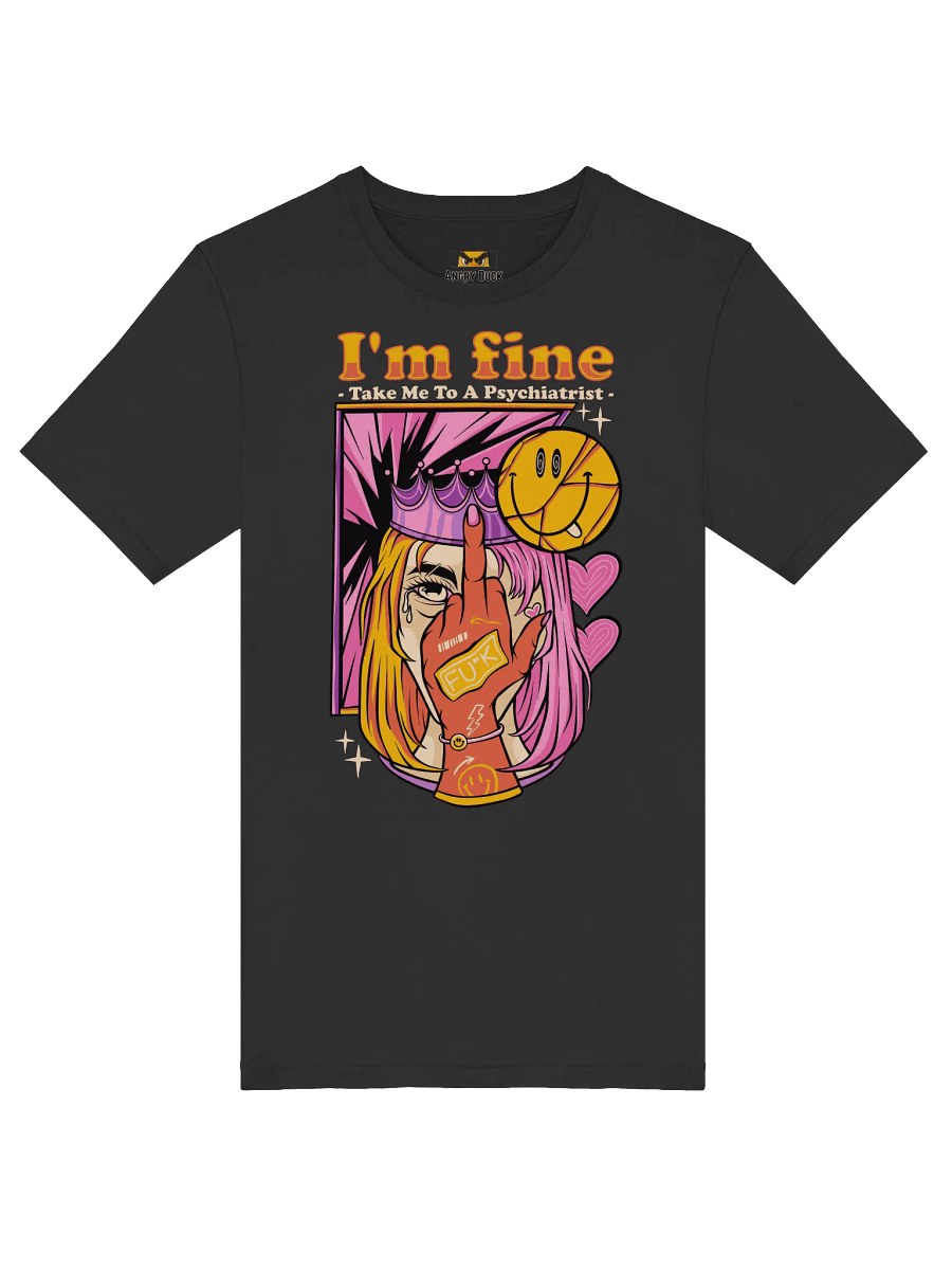 Bold & Edgy Middle Finger Crown Graphic T-Shirt product image (5)