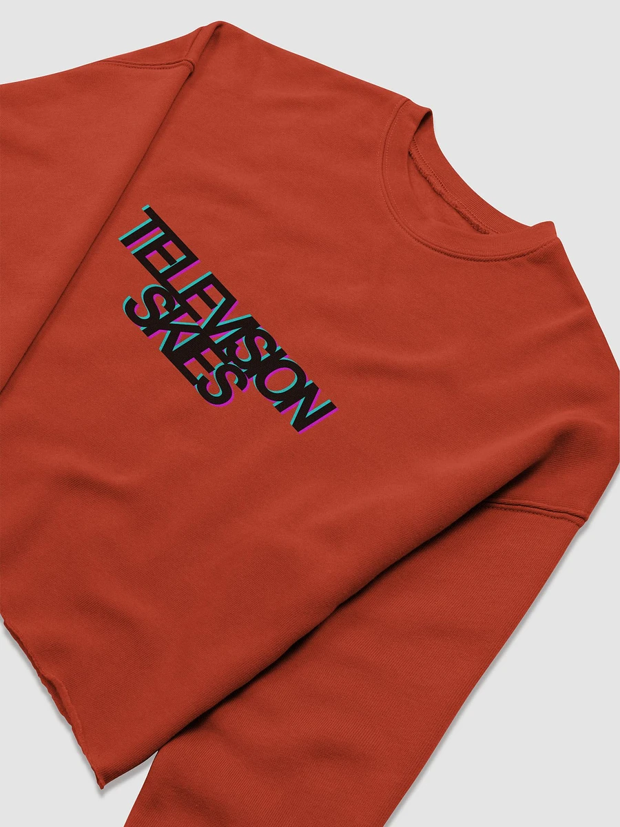 GLITCHY TELEVISION SKIES CROP SWEATER product image (11)