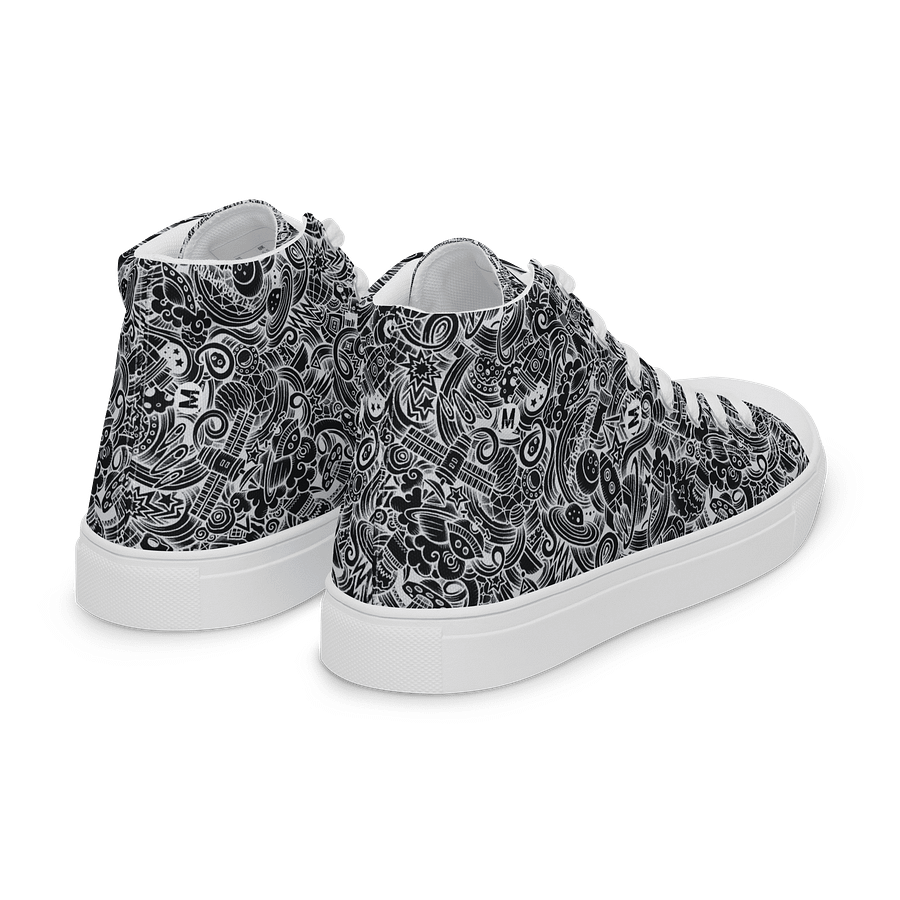 Dark Space Scribble - Women's High Tops | #MadeByMELO product image (9)