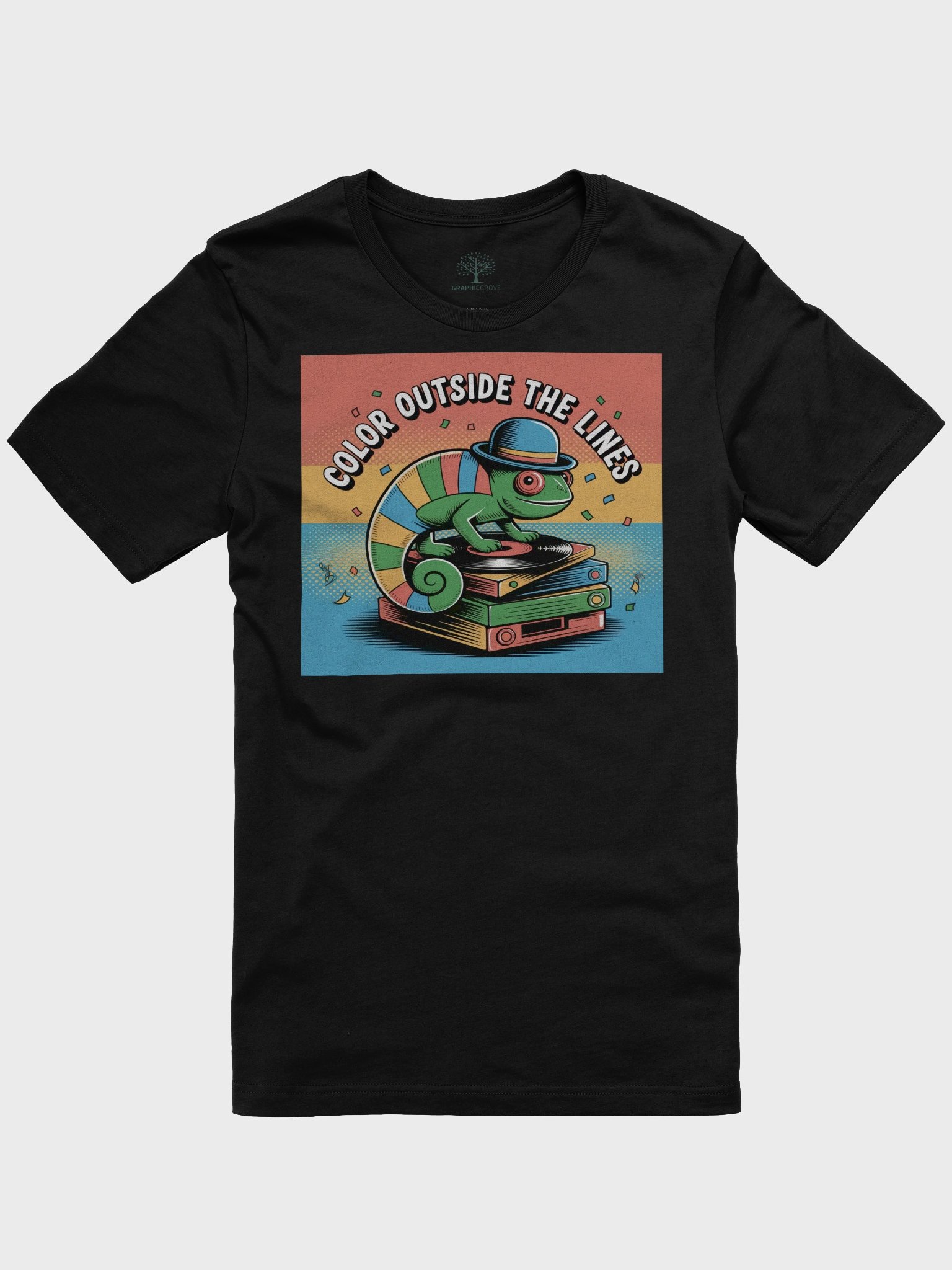 Unisex 'Colour Outside The Lines' Chameleon DJ T-Shirt - Exclusive Design product image (7)