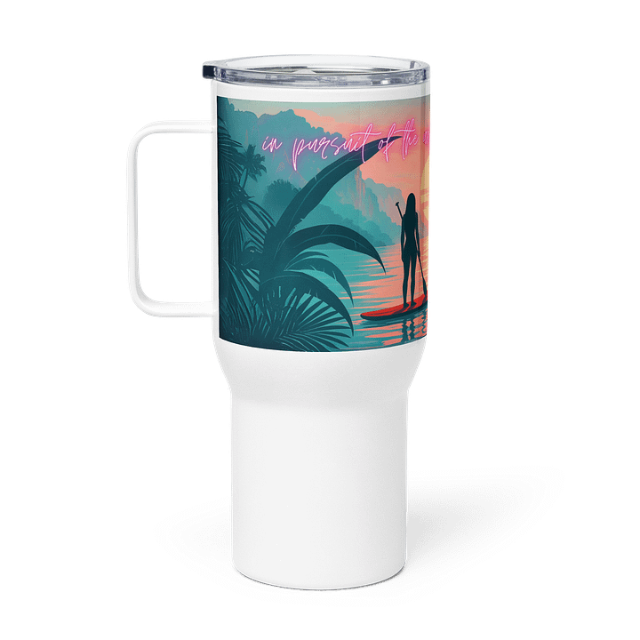 'IN PURSUIT OF THE UNLIVED LIFE' TRAVEL MUG product image (1)
