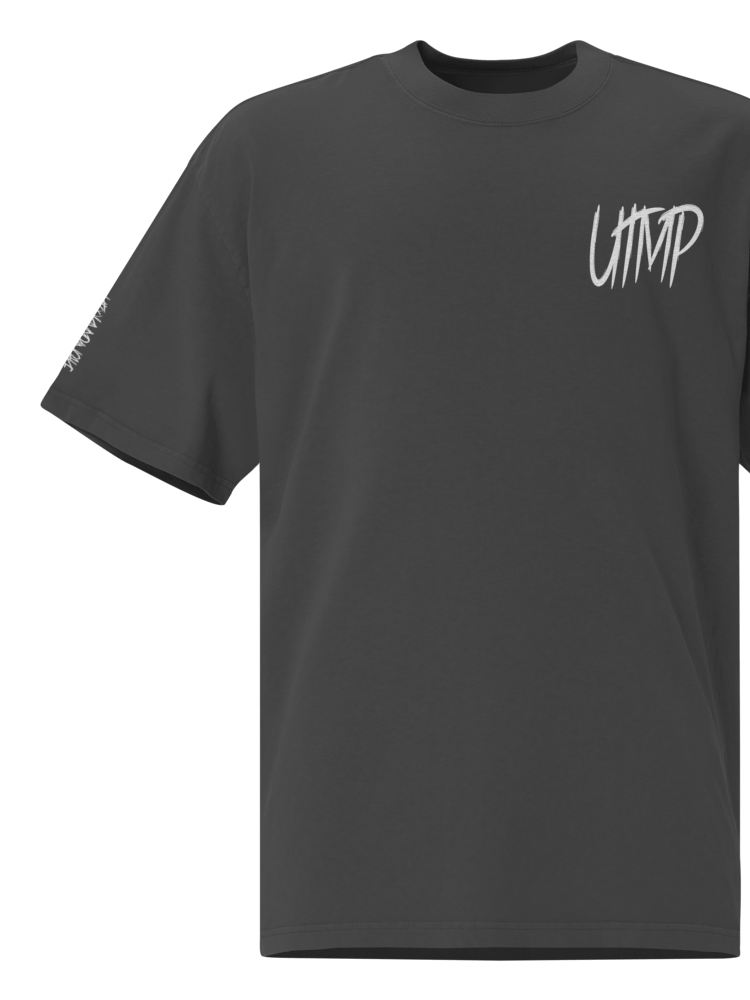 Premium Oversized Faded T-Shirt - Stitched White UTMP Logo product image (11)