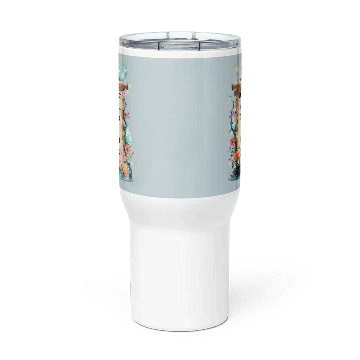 Funny Mom Tumbler With Handle – ‘Once Upon A Night… The Wee Beast Fought Sleep!’ Insulated Cup for Tired Moms product image (3)