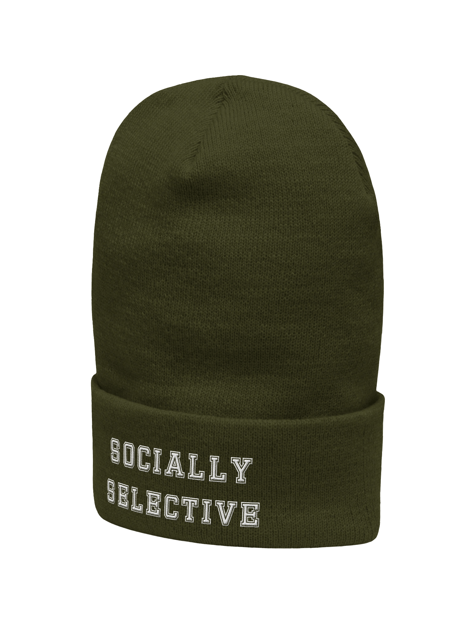 SOCIALLY SELECTIVE Beanie – Cozy & Unbothered product image (2)