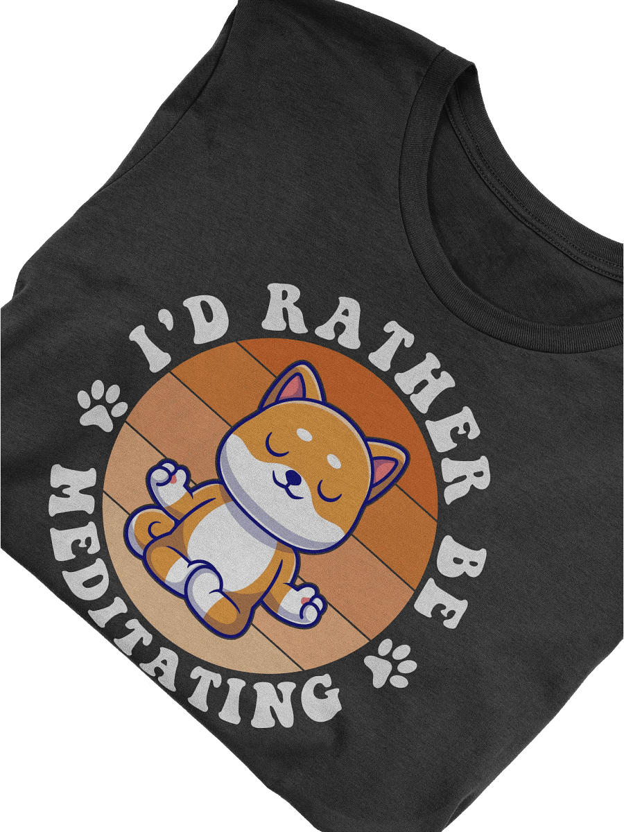 I'd Rather Be Meditating - Funny Pug Inspired T-Shirt product image (2)