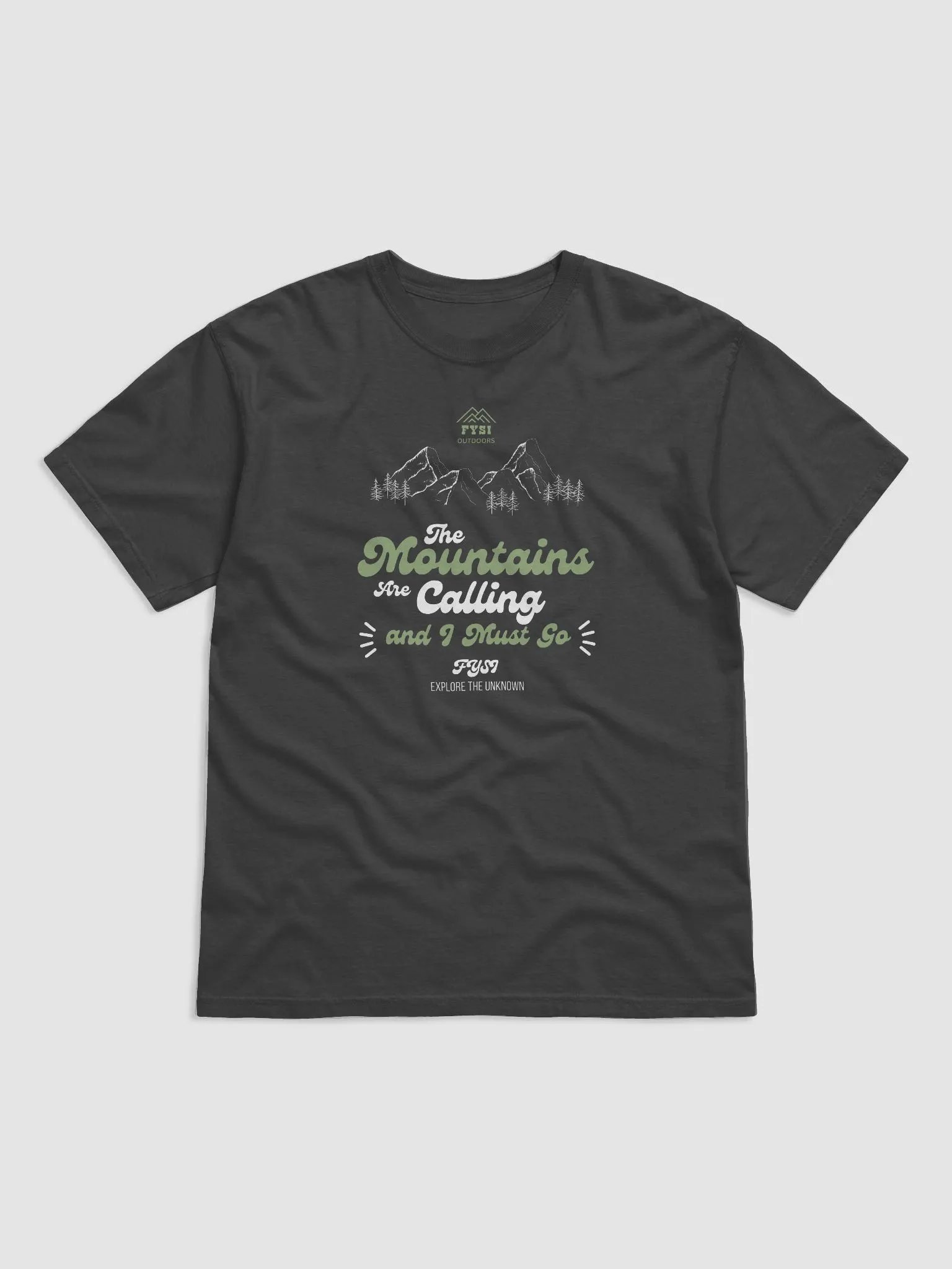Mountains are Calling Organic Cotton Garment-Dyed T-Shirt product image (1)