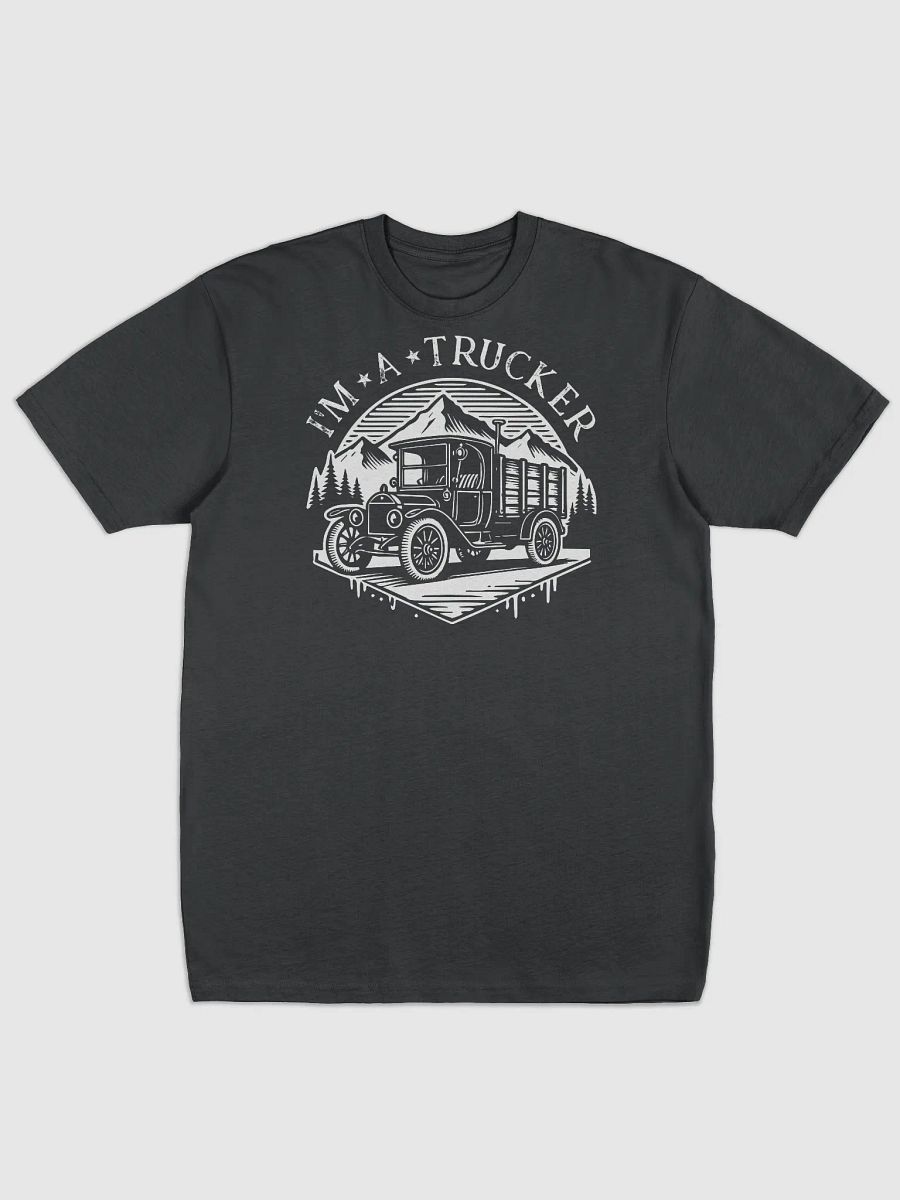 Vintage Trucker I am a truck driver T-Shirt Men's Premium Tee product image (1)