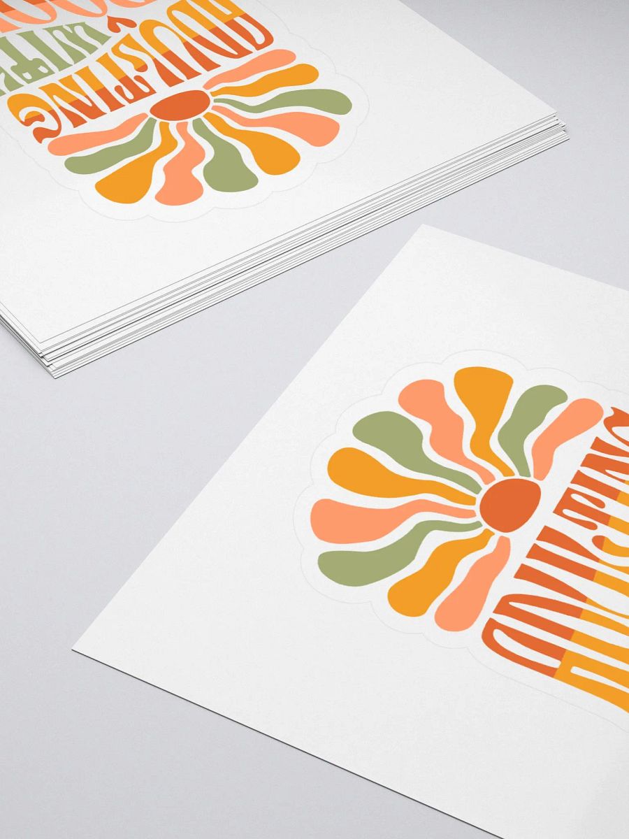 Adulting with Groove retro groovy sticker product image (4)