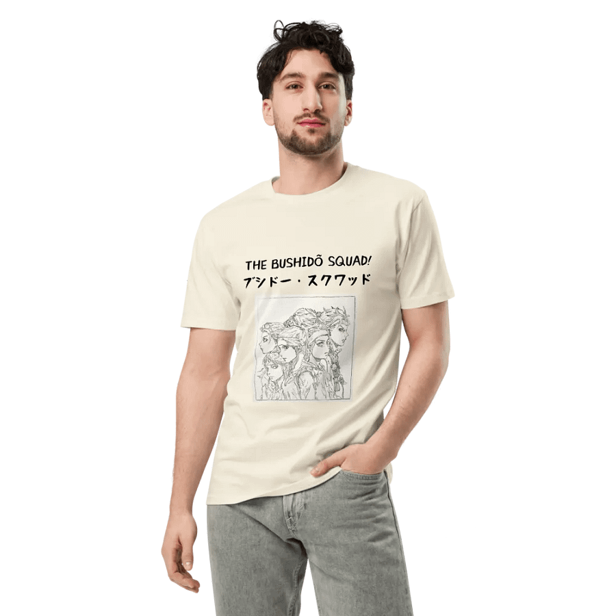 The Bushidõ Squad - Unisex T-Shirt [Cream and White] product image (3)