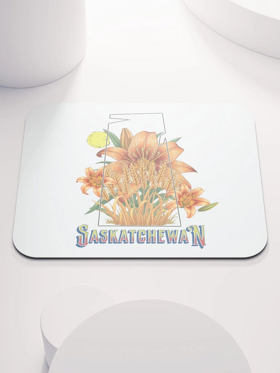 Saskatchewan Province Lily Blossom Mouse Pad product image (1)