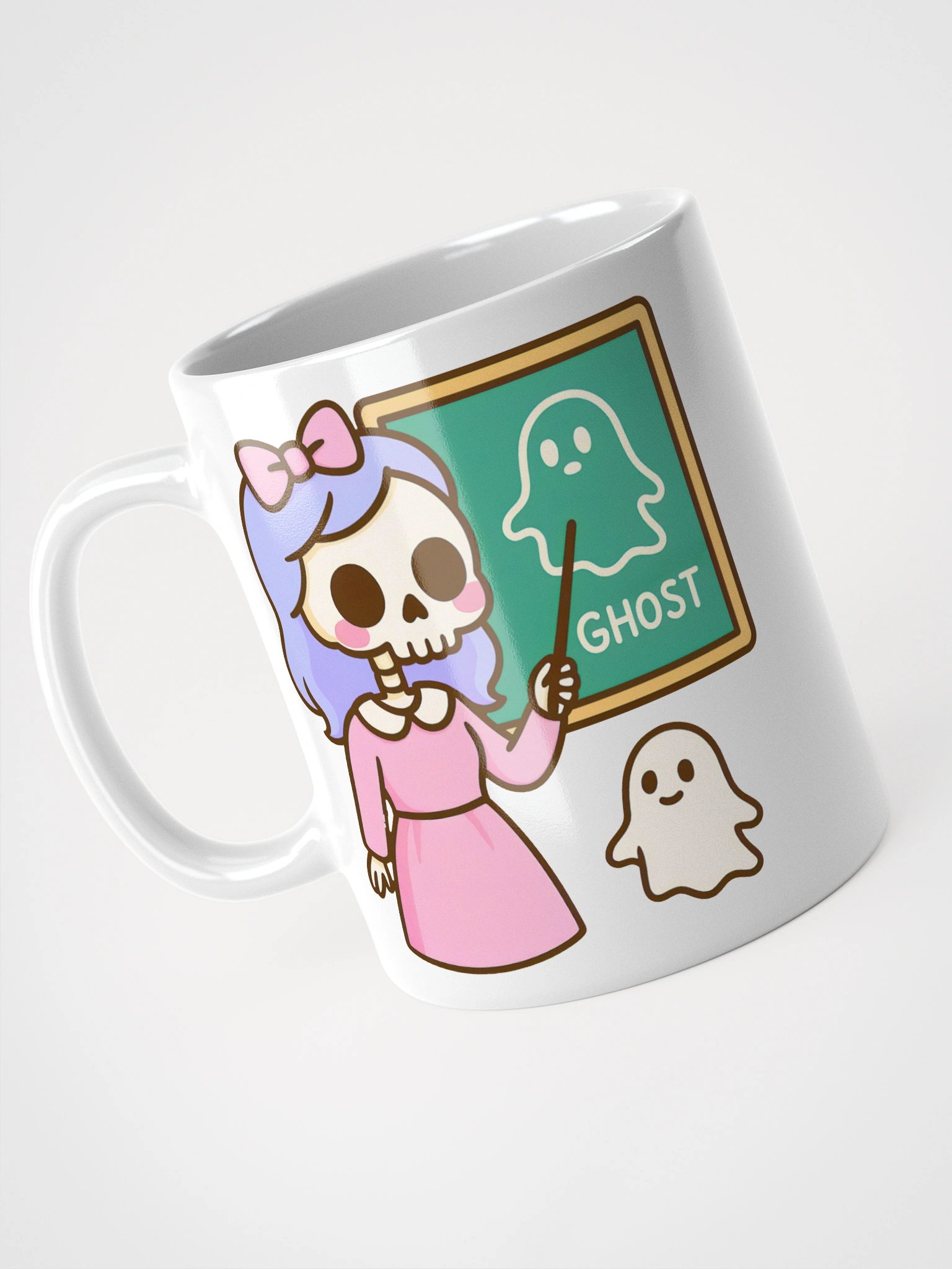 Spooky Skeleton Teacher and Ghostly Pupil Mug product image (8)