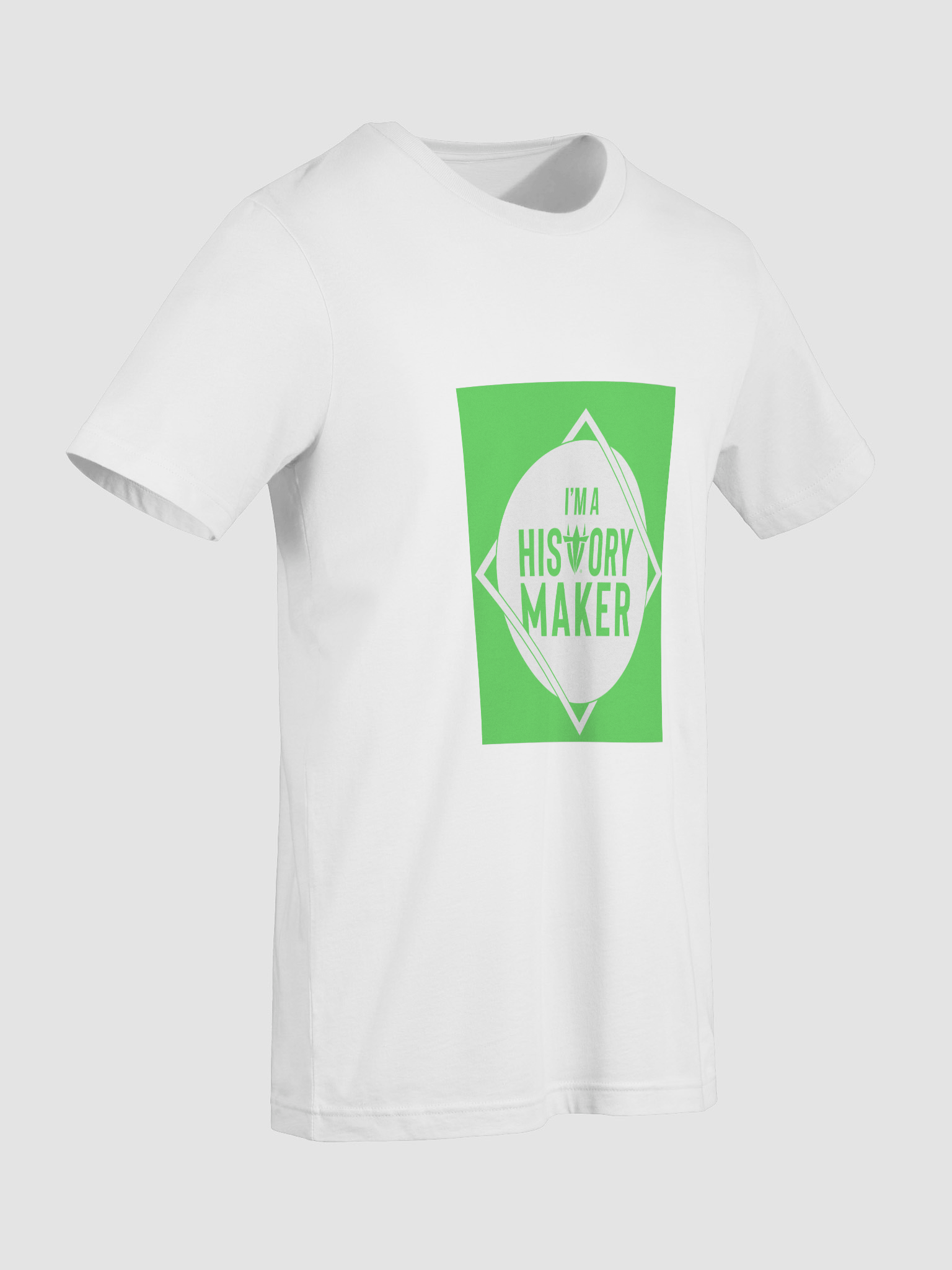 I'm a History Maker(White Border) White Shirt product image (9)