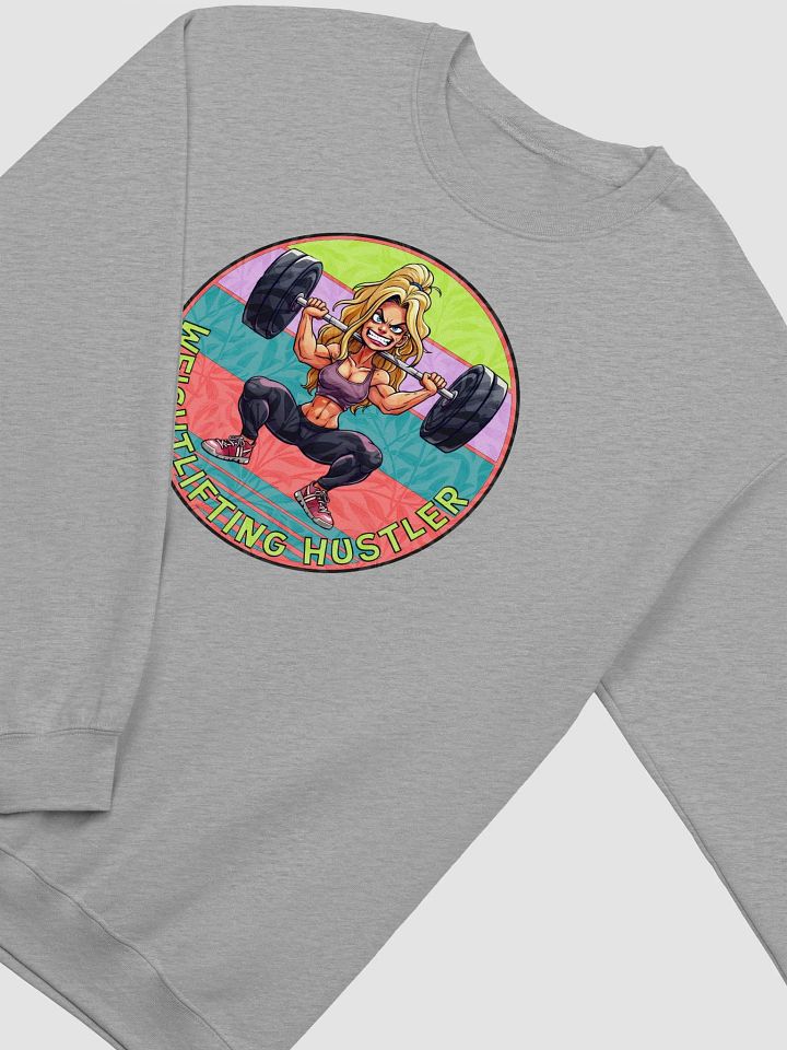 Weightlifting Hustler Female Muscle Crewneck Sweatshirt product image (23)