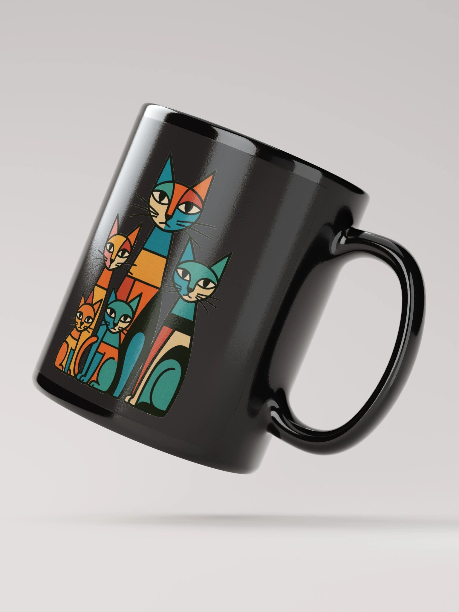 Whimsical Cat Party Mug product image (4)