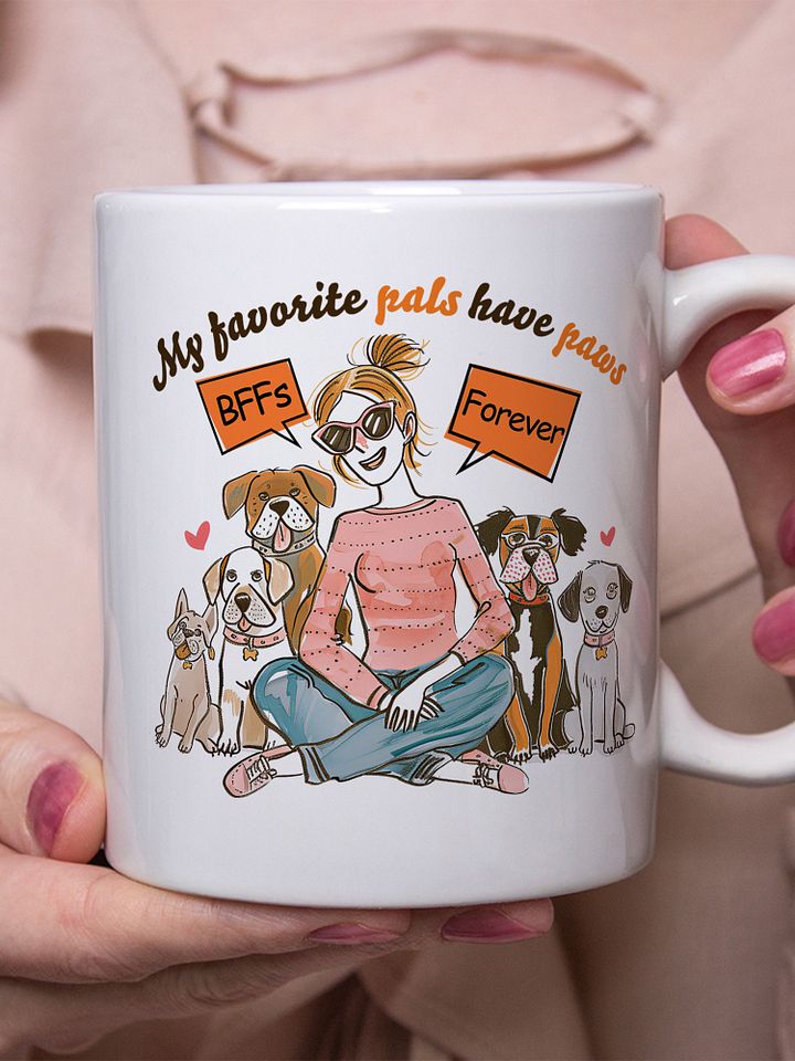 My Favorite Pals Have Paws Dog Lover Mug product image (1)