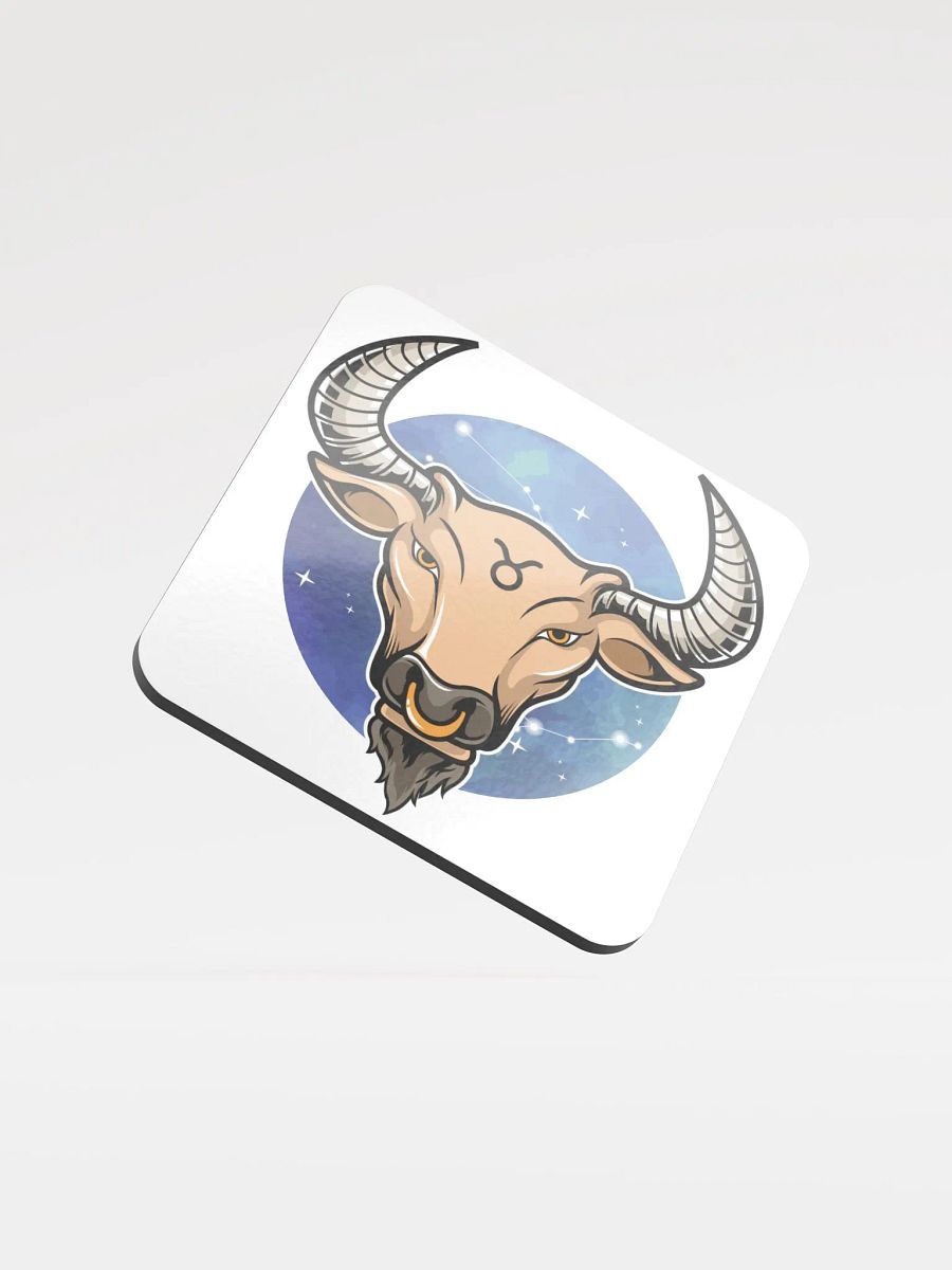 Celestial Taurus Bull Glossed Coaster product image (1)