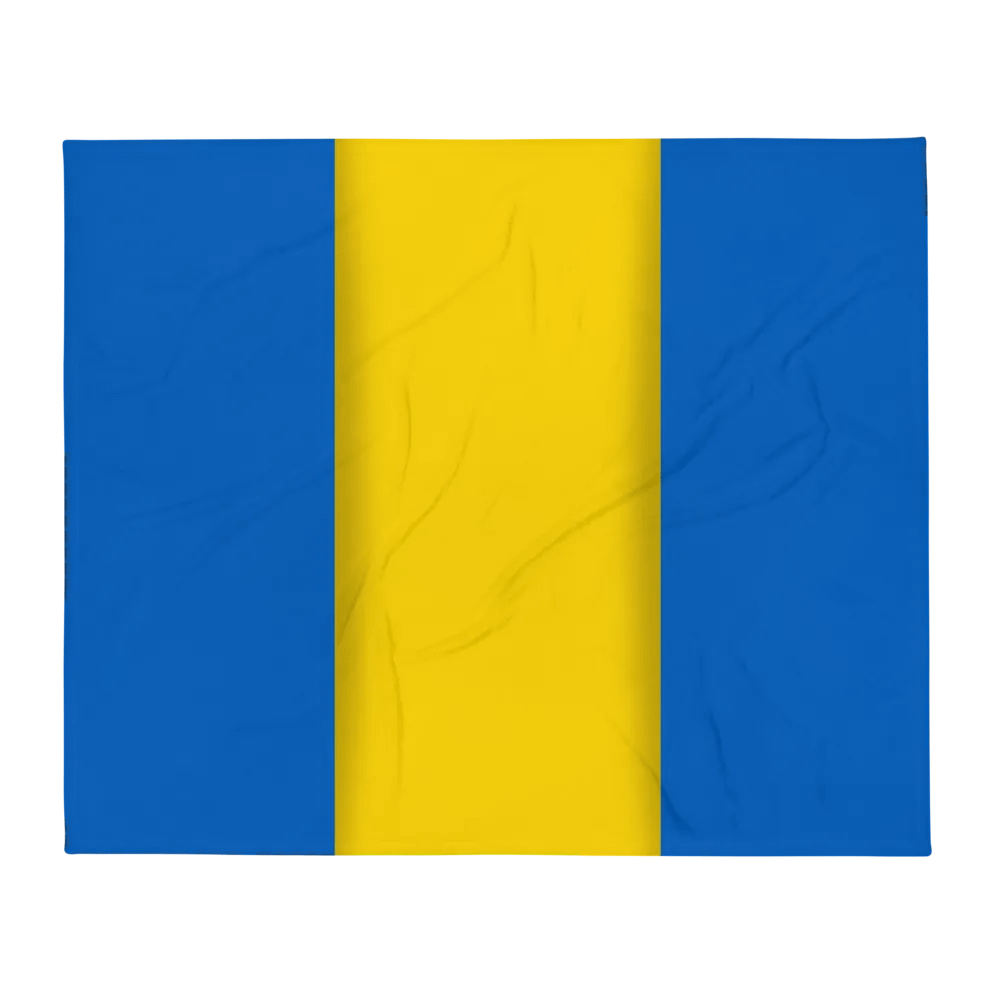 Blue Yellow Flag Colored Blanket product image (2)