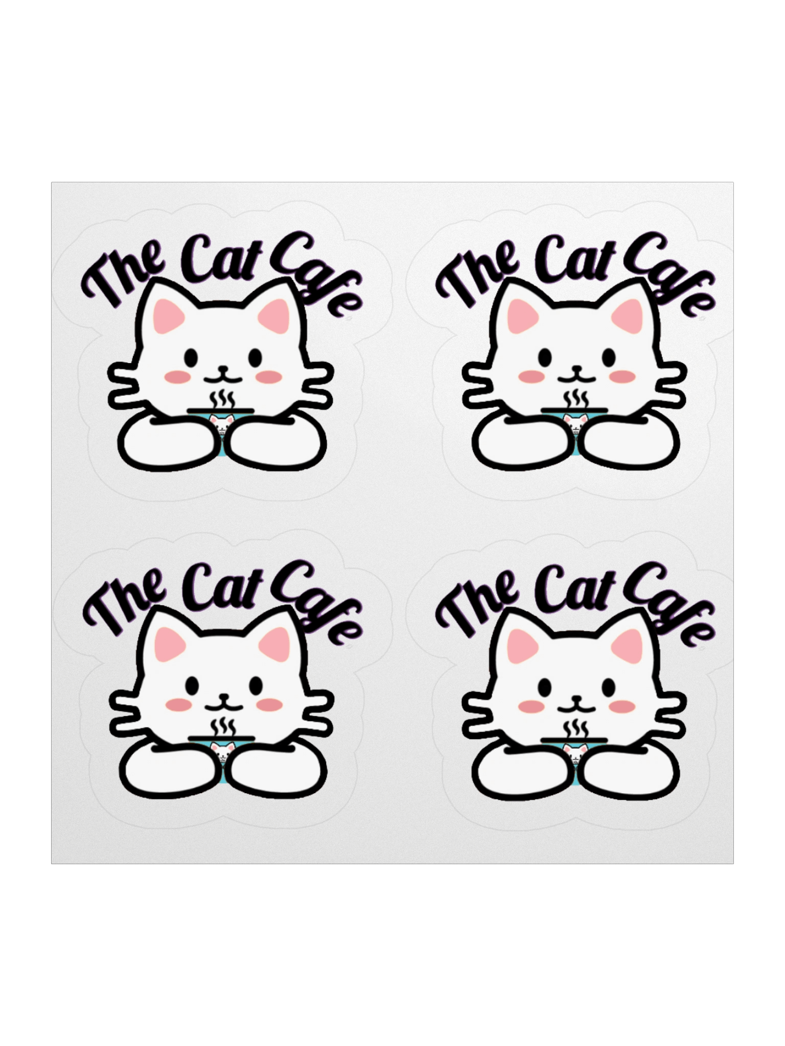 The Cat Cafe - Kiss Cut Stickers product image (1)