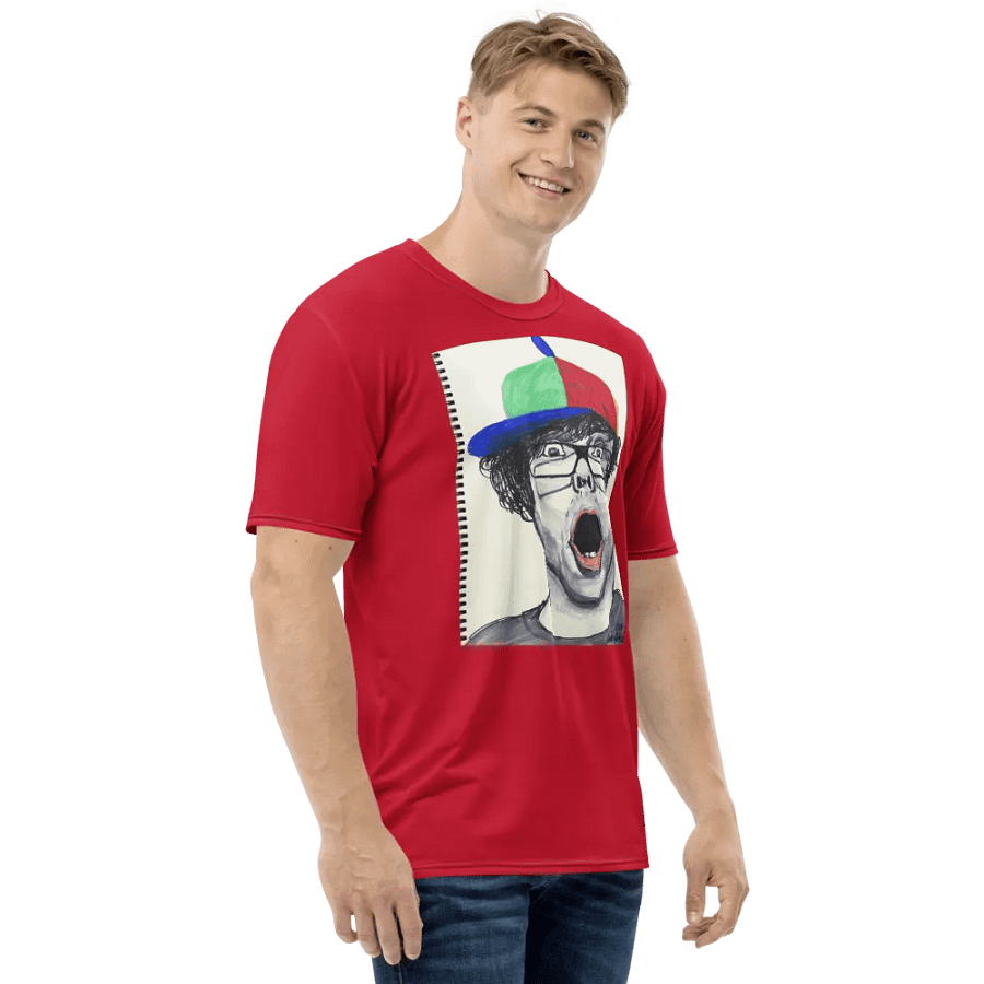 Lina's drawing Crew Neck T-Shirt Red product image (6)