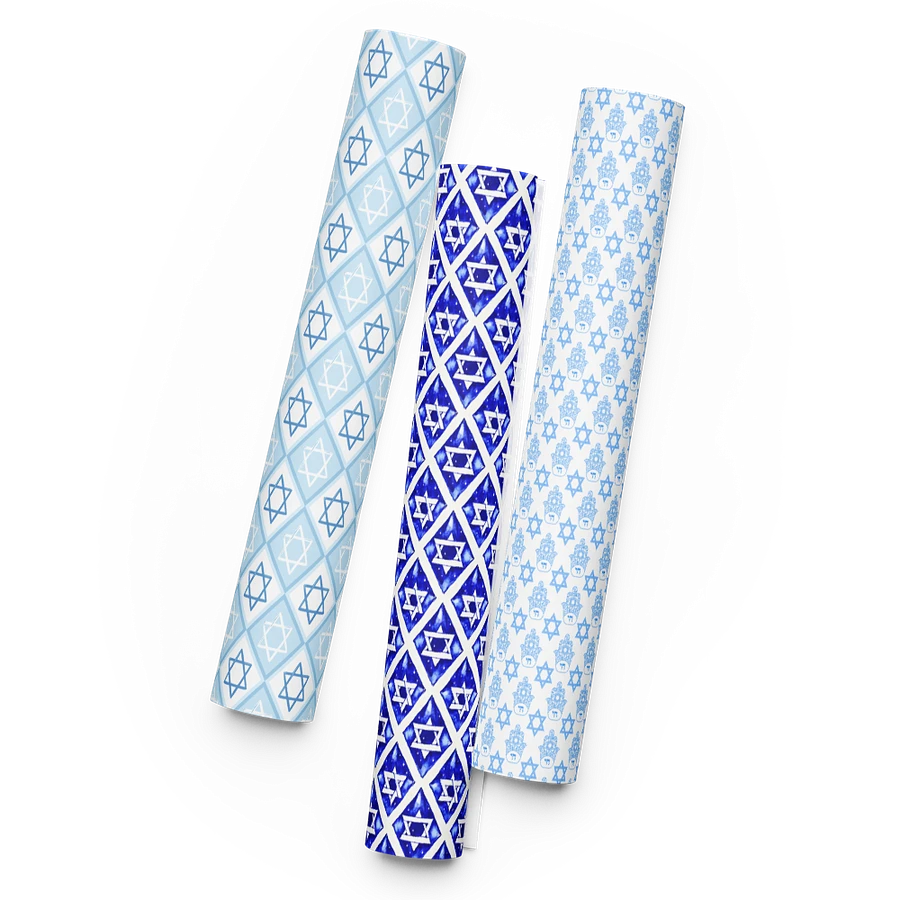 Star of David Wrapping Paper Sheets (Blue) product image (8)