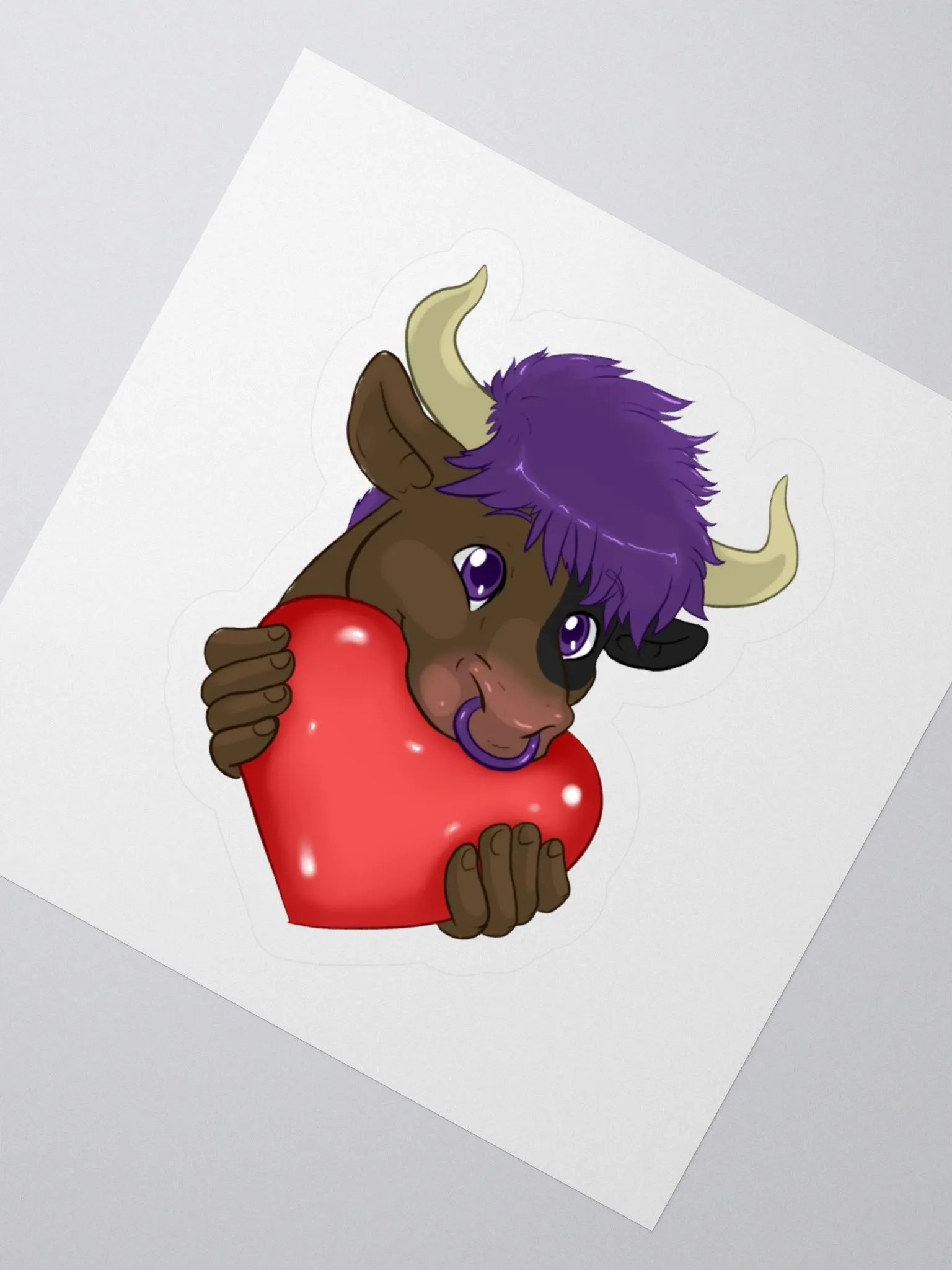 Yuuma Heart Emote Sticker product image (2)