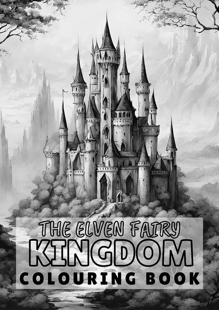 Elven Fairy Kingdom Colouring Book - Digital Format product image (1)