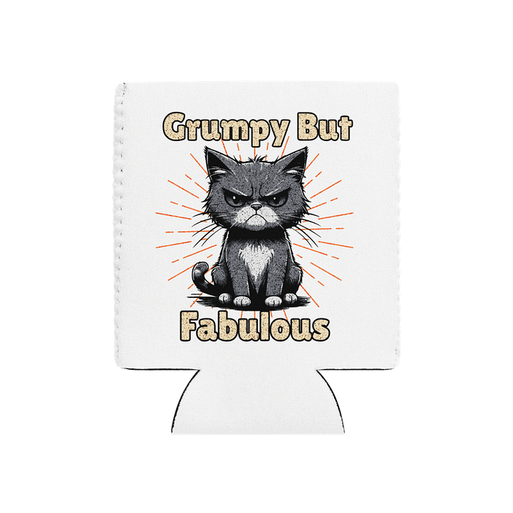 Grumpy But Fabulous Cat Can Cooler product image (2)