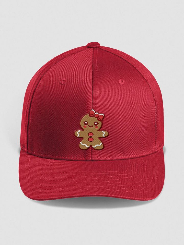 Gingerbread Girl Embroidered Structured Fitted Cap product image (1)