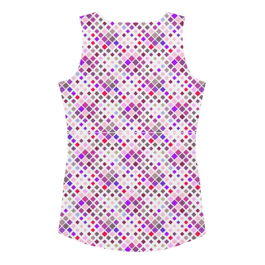 Colorful Square Pattern Design Tank Top - Ver 5 product image (2)
