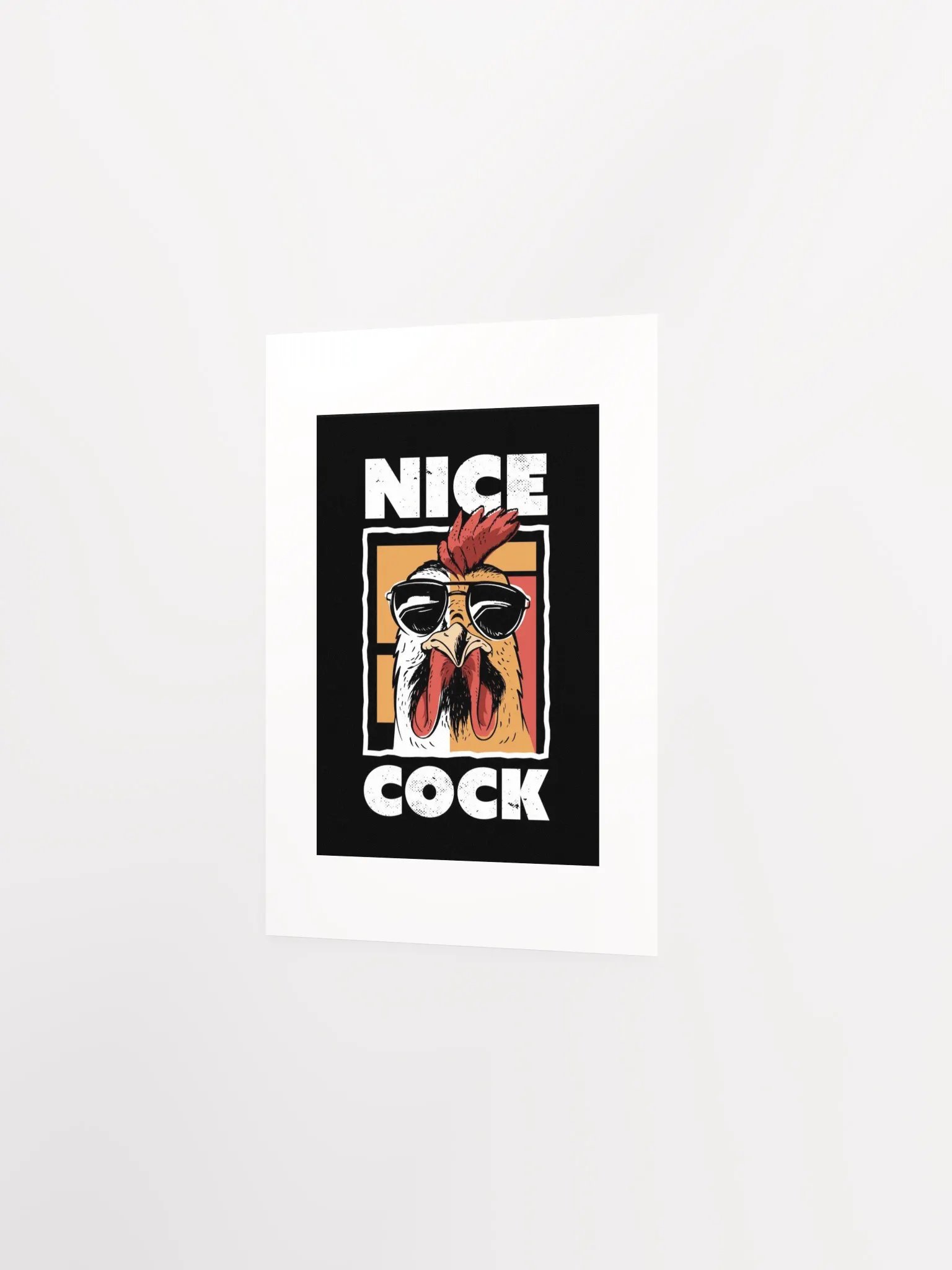 NICE COCK - Illustrated Rooster Poster product image (2)