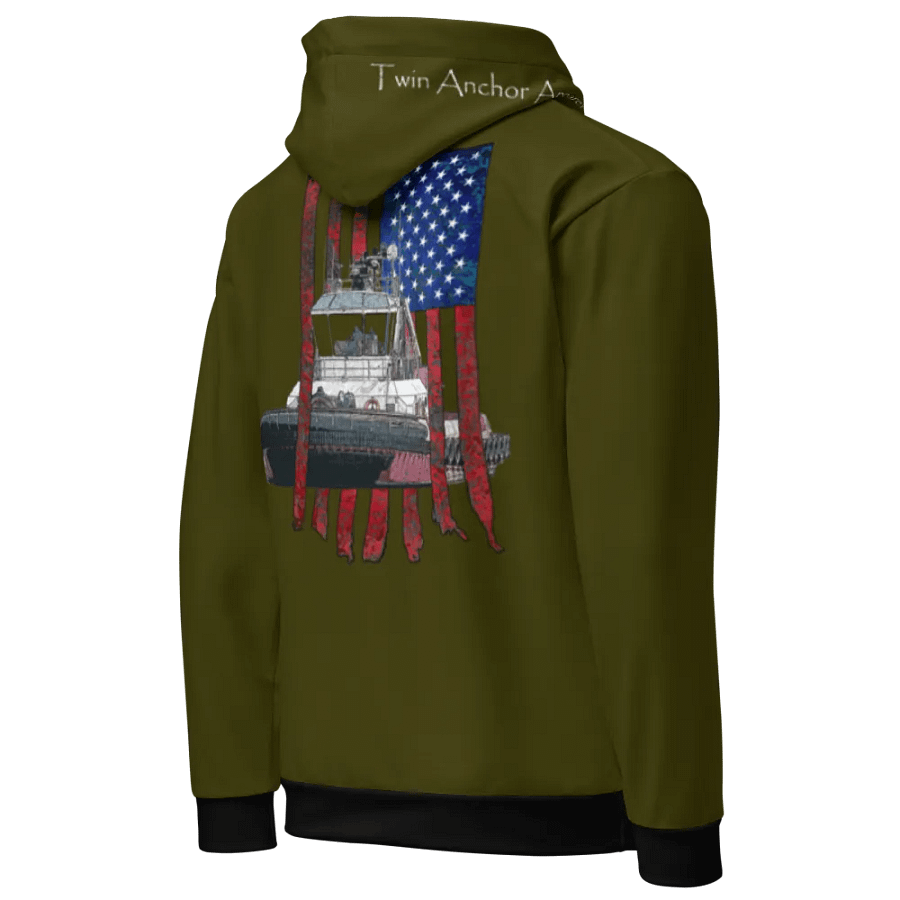 Green Athena Tug & CE Flage Hoodie product image (9)