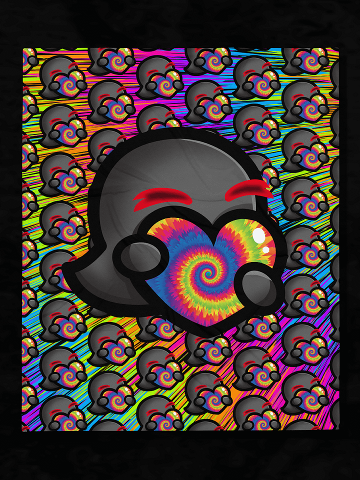 Tie Dye Heart Spam Throw Blanket product image (1)