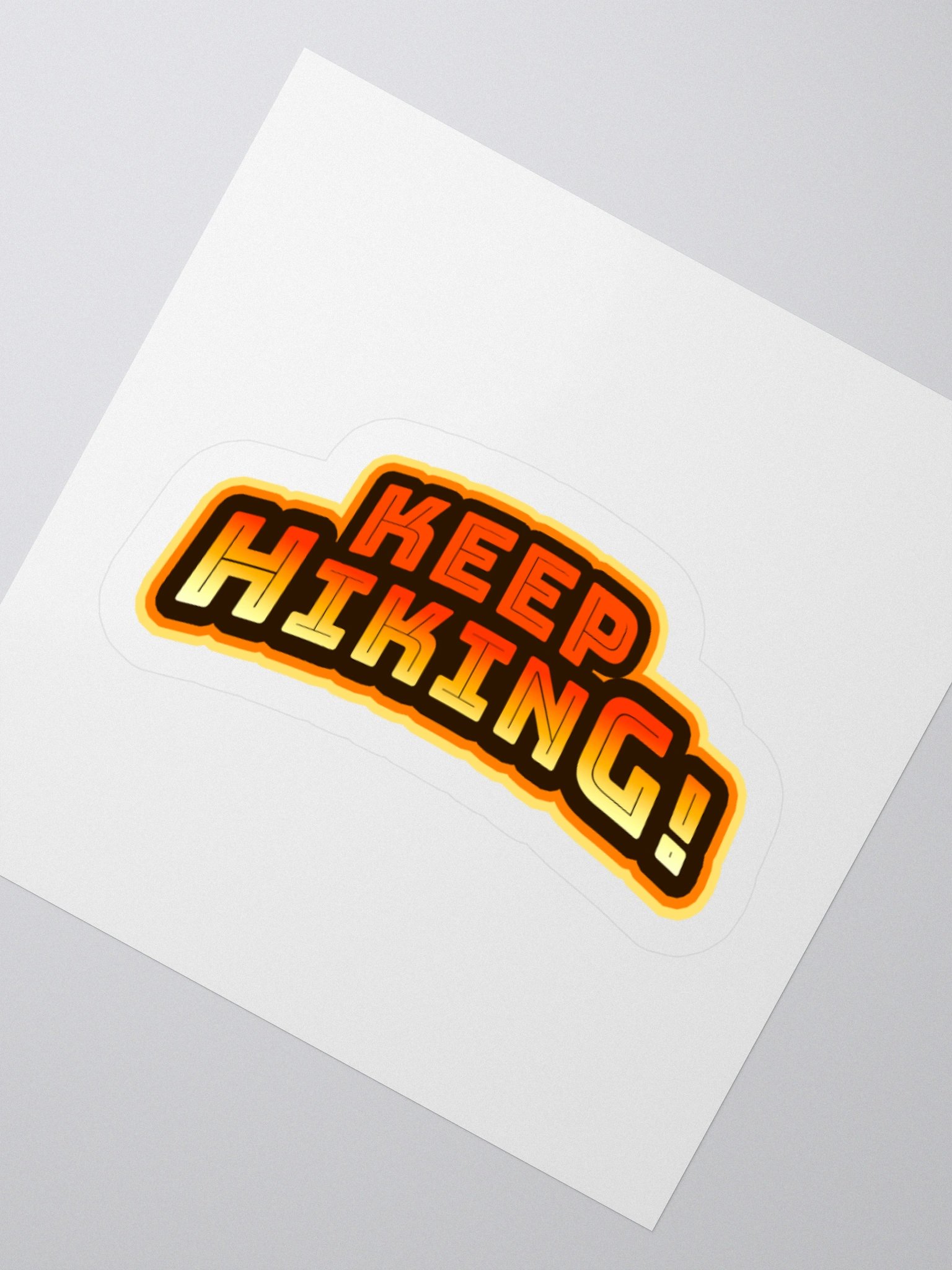 Energize Your Gear with 'KEEP HIKING!' Stickers product image (4)
