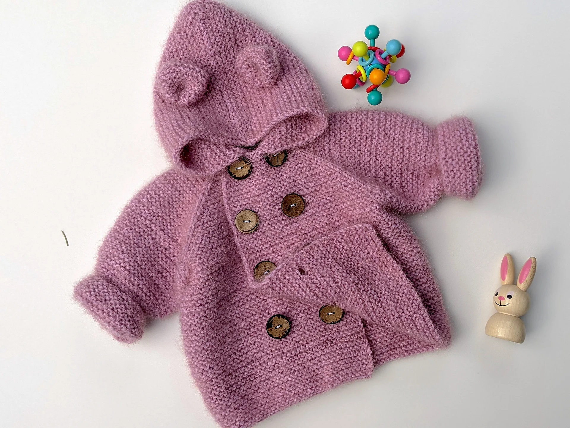 Baby Cardigan Knitting Pattern product image (5)