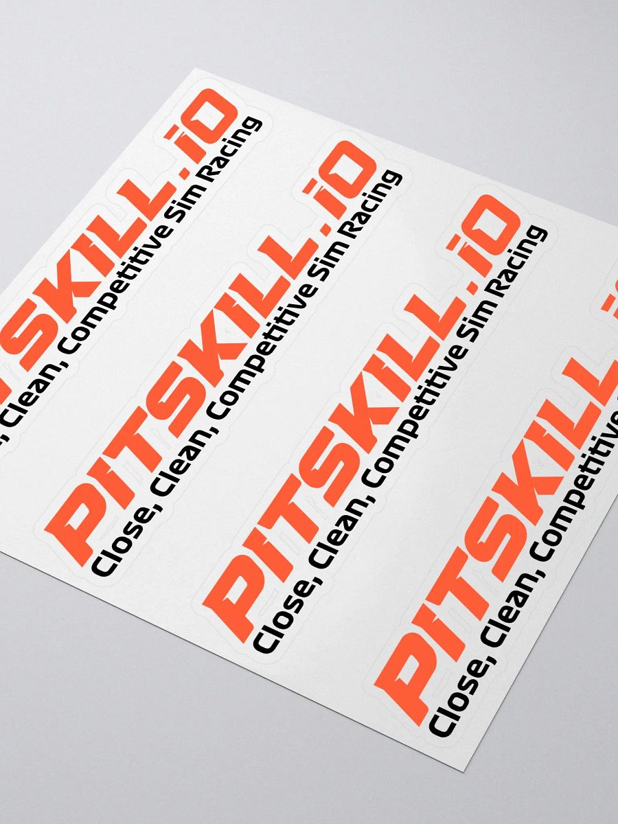 PitSkill Tagline Sticker Sheet product image (3)