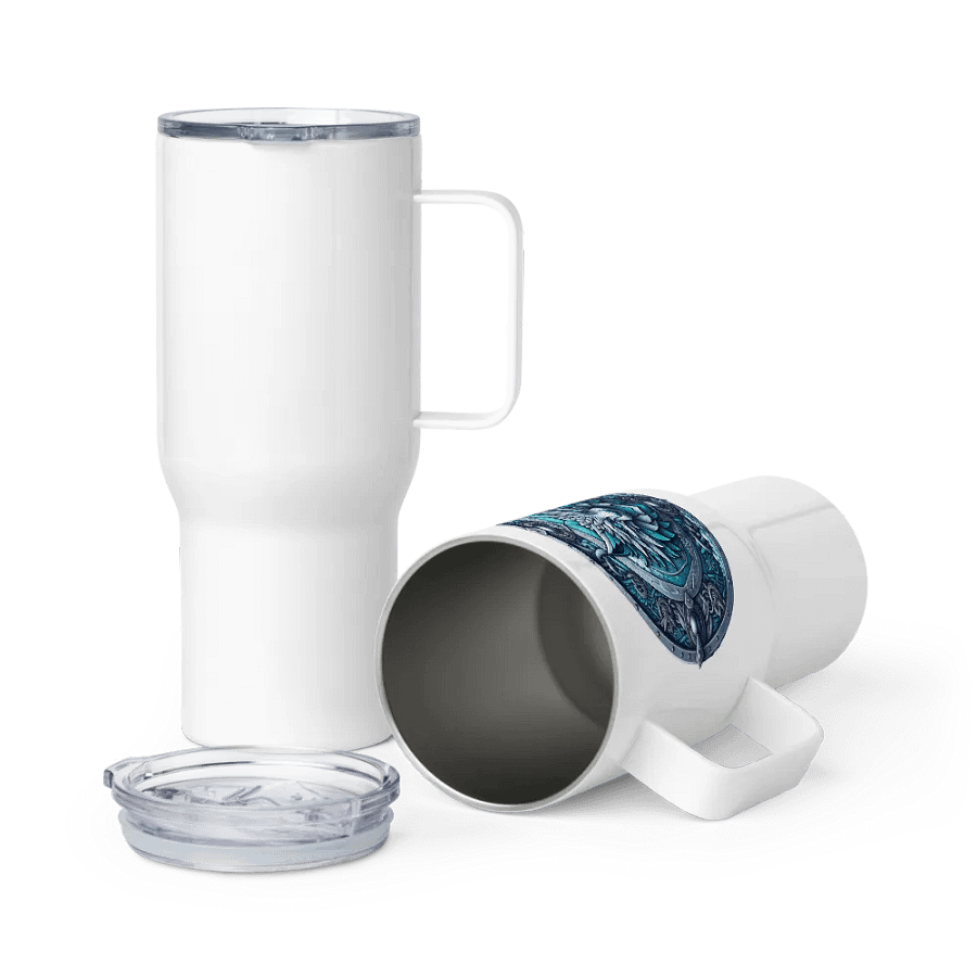 Mystic Wolf Shield Travel Mug product image (6)