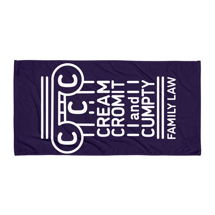 CREAM CROMIT & CUMPTY Family Law Towel product image (1)