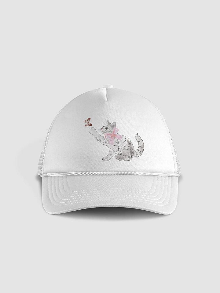 cute gray-ish cat hat product image (1)