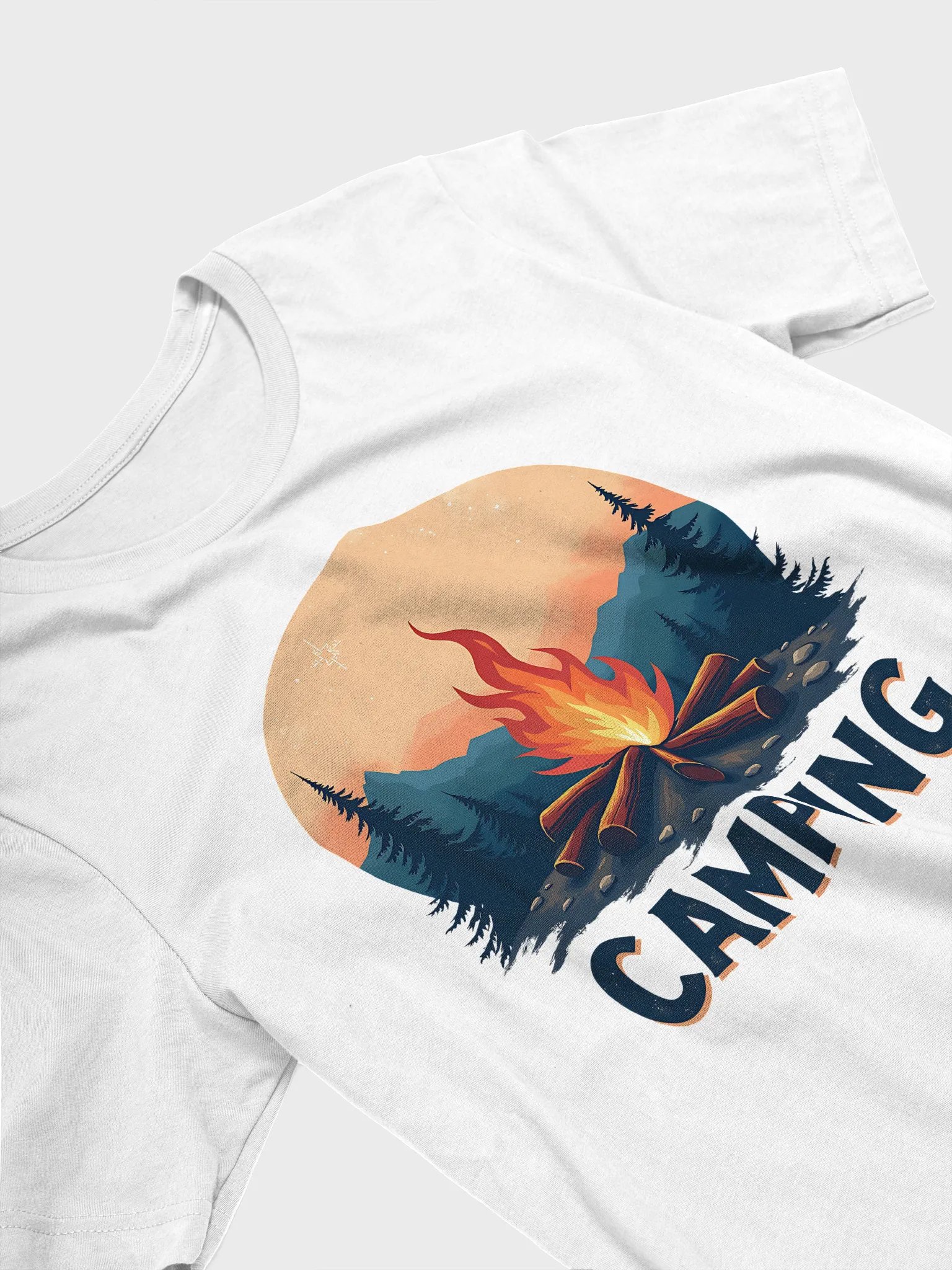 Camping With Campfire At Sunset In The Mountains product image (3)