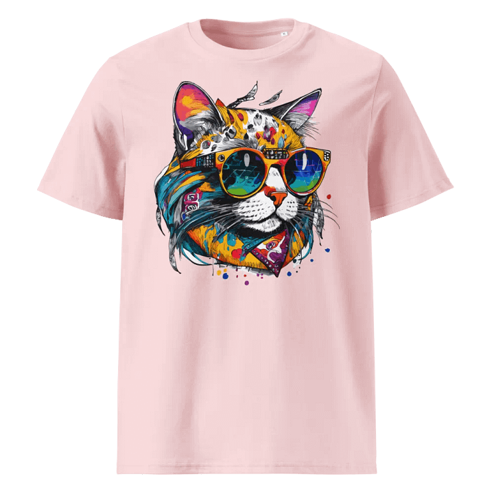 Colorsplash Hippie Katze 1 , Shirt product image (5)