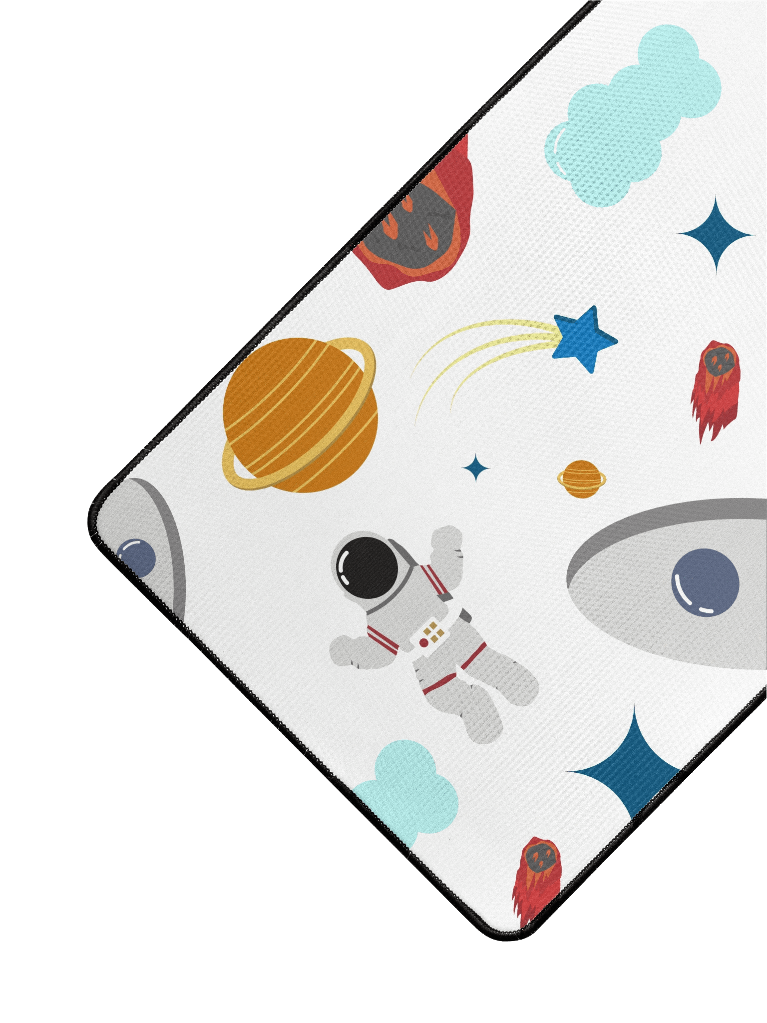 RocketDreams White - Mouse Pad Extra Large - 33” x 15” product image (5)