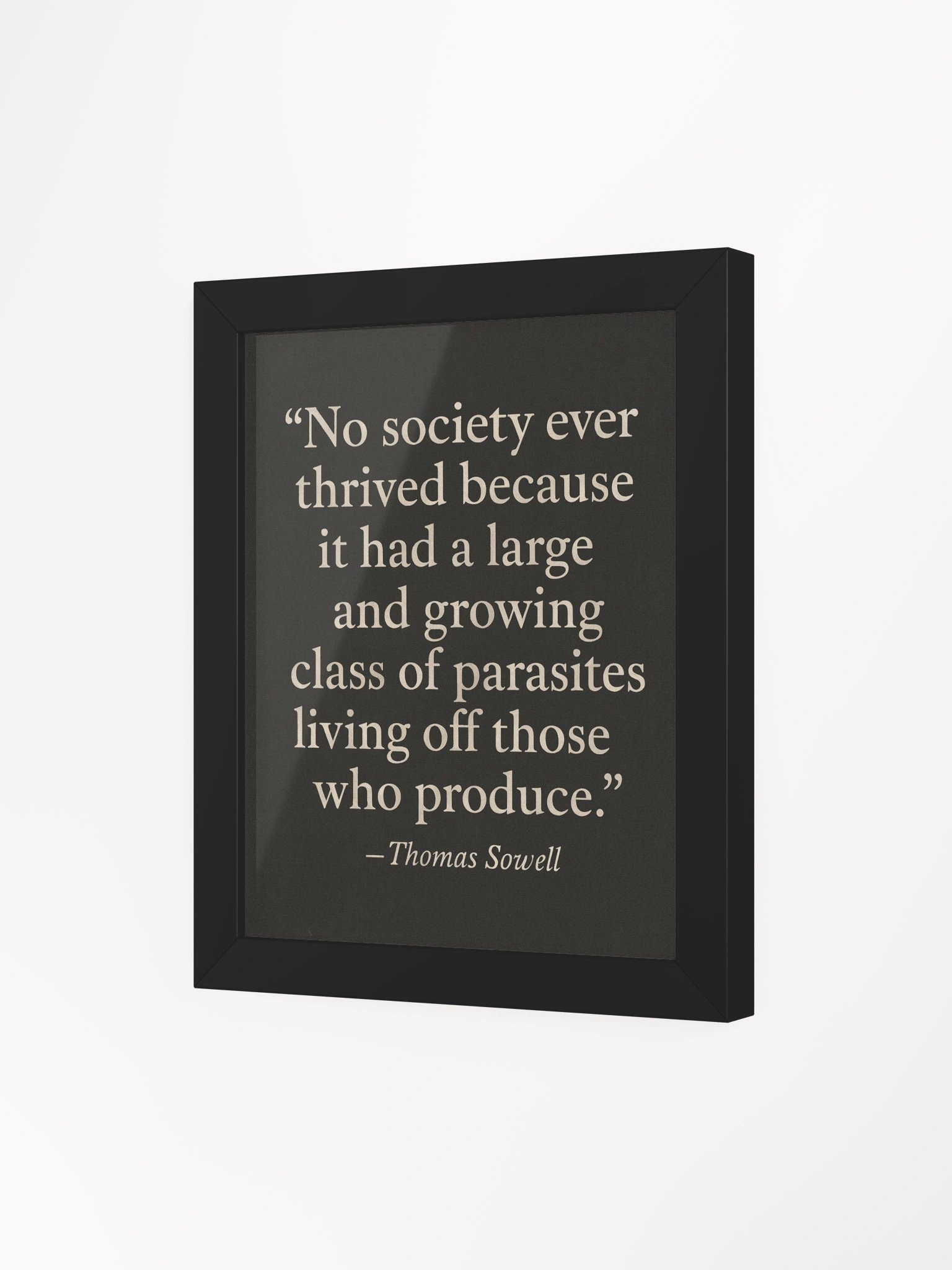 “The Parasite Class” – Thomas Sowell Wall Art (Framed) product image (4)
