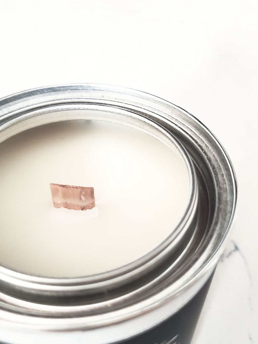 Unscented Initial Wooden Wick Candle product image (3)