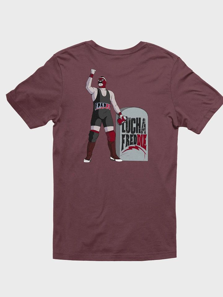 LuchaFredDIE gravestone tee - front & back print product image (1)