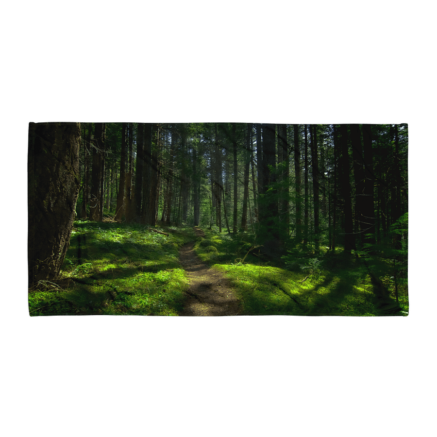 Lower Dungeness Trail Timber sun lighting Sublimated Towel product image (1)