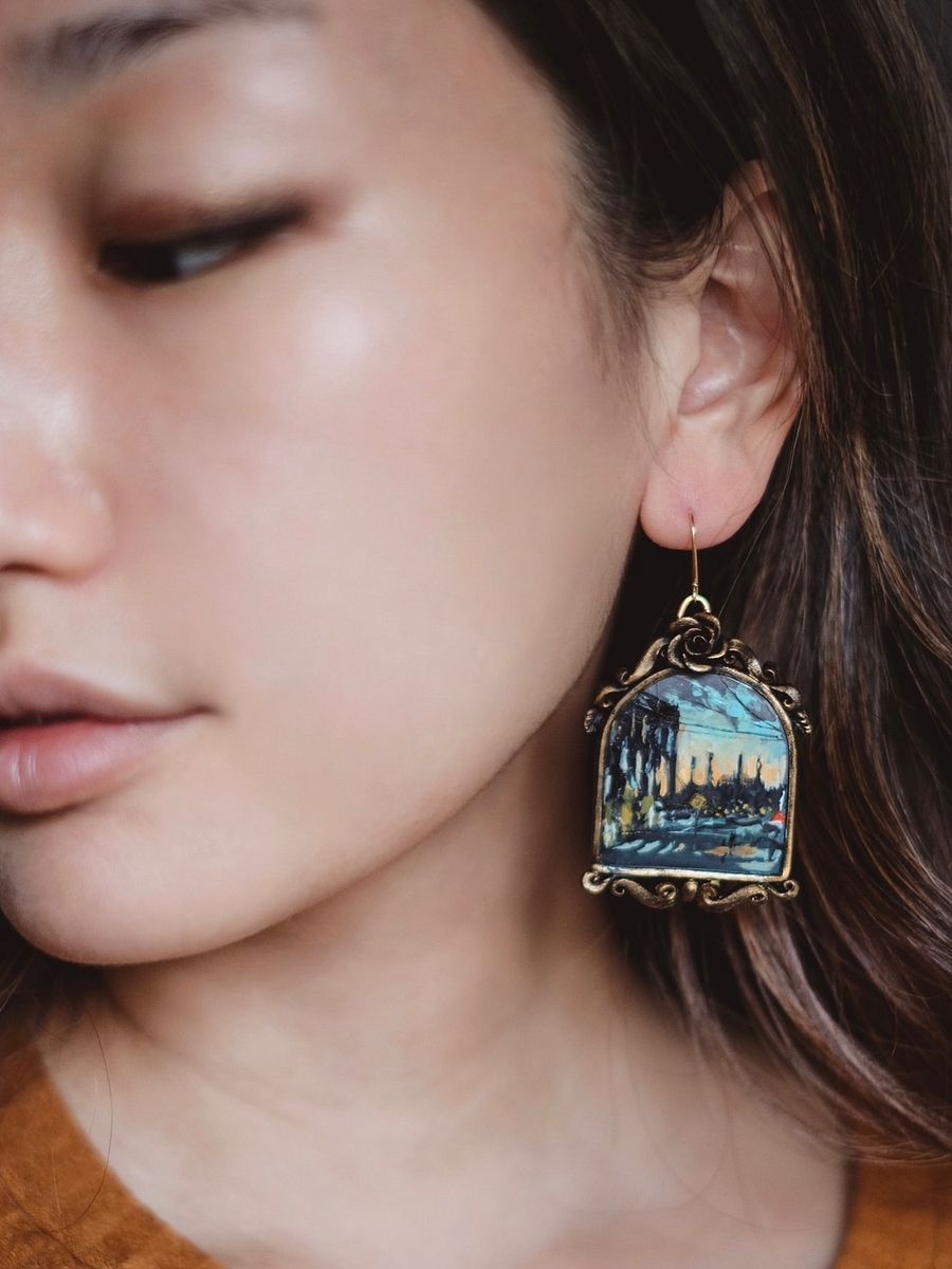 Greenpoint Artist Collab Brooklyn Landscape Earrings product image (3)